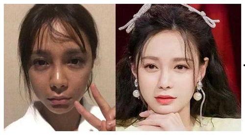 娱乐吃瓜女明星素颜图片,真实面孔下的明星风采